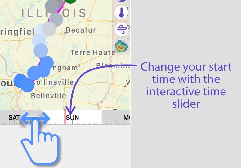 road trip planner with weather