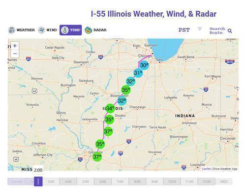 I-55 Illinois Weather Image