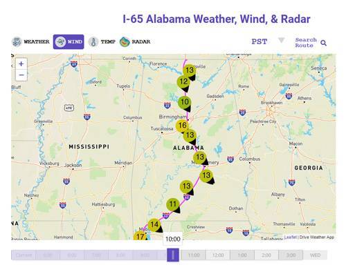 I-65 Alabama Weather Image