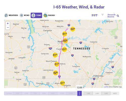 I-65 Tennessee Weather Image