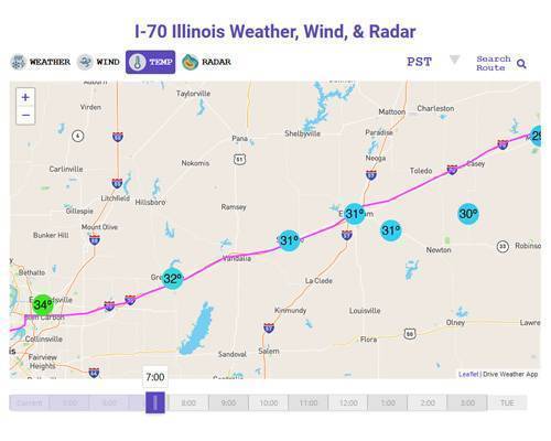 I-70 Weather Illinois - Drive Weather