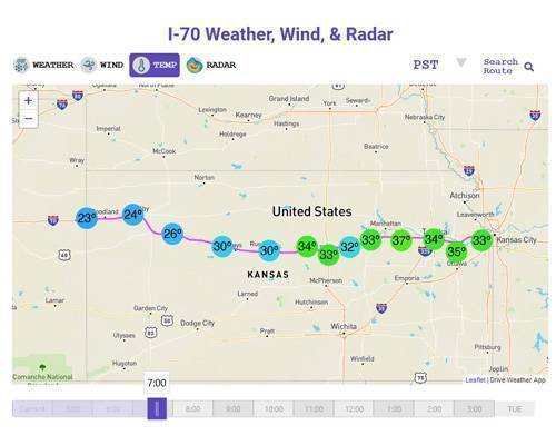 I-70 Kansas Weather Image
