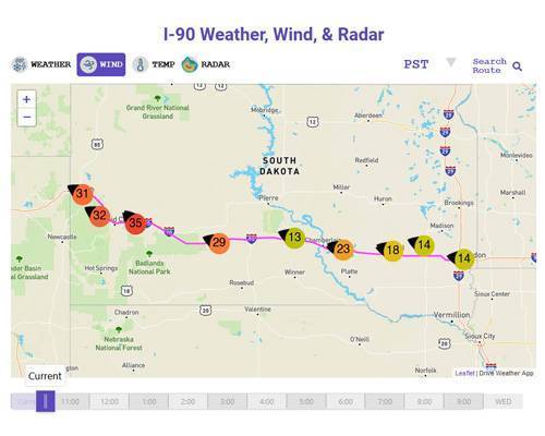 I-90 South Dakota Weather Image