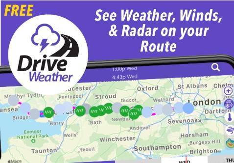 see the weather forecast wind and radar on m1