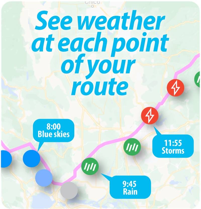Weather on your route