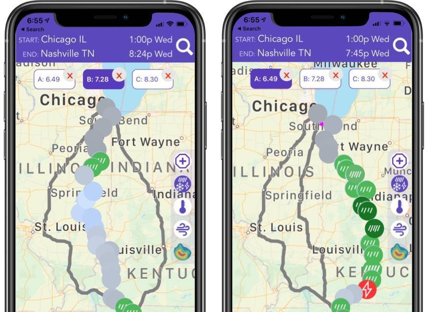 Drive Weather Compare Routes
