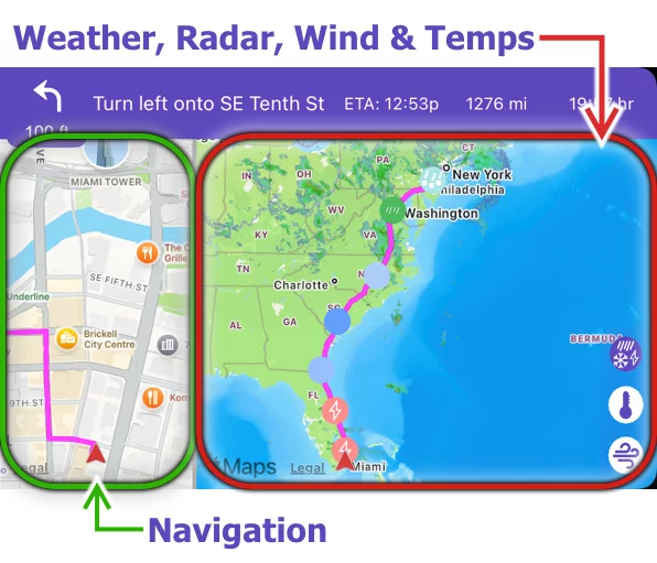 Drive Weather CarPlay Weather & Navigation